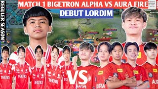 [ FULL MATCH ] BIGETRON ALPHA VS AURA FIRE MATCH 1 | MPL ID S13 - WEEK 3 DAY 2 #weownthis