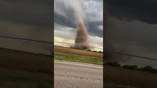 Beautiful Landspout Tornado East of Rush Center, Kansas near Nekoma & Bison, KS