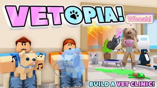 🍀🍭Taking Care of Cute Animals and Building a Vet Clinic! 🥳🤩(Roblox…!!)