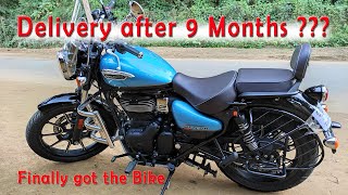 Royal Enfield Meteor 350 Supernova Blue, delivered after nine months, an unforgettable harassments