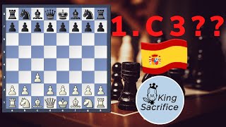 Play in SPANISH style!!! learn he SARAGOSSA OPENING !!! 1.C3🔥🔥