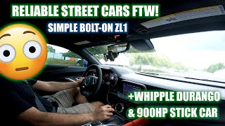 ZL1 1LE ON OUR DYNO | TESTING WHIPPLE DURANGO | BELT PROBLEMS