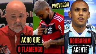 FLAMENGO ELIMINA O GRÊMIO / GABIGOL PROVOCA E SAMPAOLI SOLTA BOMBA EM COLETIVA DE IMPRENSA