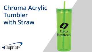 Chroma Acrylic Tumbler with Straw by 4imprint