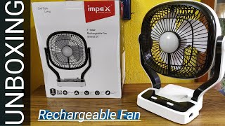 Impex Solar Rechargeable Fan Unboxing(Breeze D1) #Impexrechargeablefan #rechargeablefan #portablefan