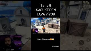 BARIŞ G SASUKE'DEN TAVA YİYOR😱ÇILDIRIYOR⚠️#pubg #shorts #barisg #pubgmobile #mezarci