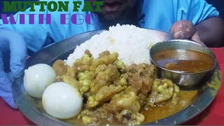 ASMR MOST OILY 1KG MUTTON FAT, BOIL EGGS, MUTTON FAT JUICE