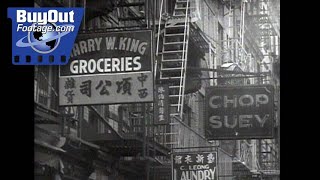 1939 New York Chinatown - Bustling Streets, Shops, and Daily Life