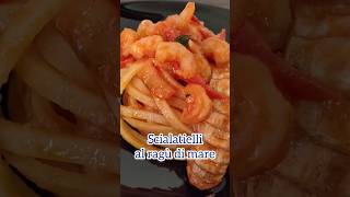 Scialatielli al ragù di mare 🍝 di Marco Rapo 🍽️ #ricetta #recipe #pasta #duegiridolio #shorts #food