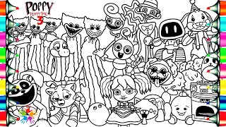 Poppy Playtime Chapter 3 Coloring Pages / How To Color Poppy Playtime Characters  / NCS Music