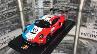 Spark 1/43 Au/Heinemann/Fittje/Cairoli 911 GT3  Huber Motorsport Pole/1st Bronze Cup Spa 24hr 2023