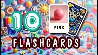 Flashcards for Beginners Daily Learning 10 WORDS: Colors Vocabulary I FlashLearn English