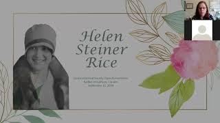 History at Home Presentation: Helen Steiner Rice