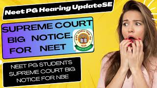 Neet PG Hearing Update breaking news for big decision 🎉 Supreme court🔥 | Neet pg latest News Today