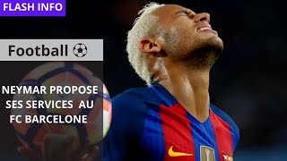 #mercato: #Neymar s’offre au Barça, Hansi Flick lui répond cash