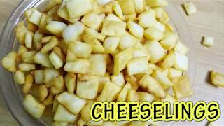 CHEESELINGS | चीसलिंग्स | CHEESE NAMKEEN | DRY SNACKS RECIPE | RUCHI'S KITCHEN CORNER