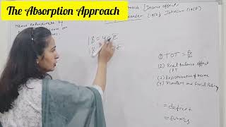 The Absorption Approch (अवशोषण मत),International trade, UGC net economics, M.A.Economics, HTET, KVS