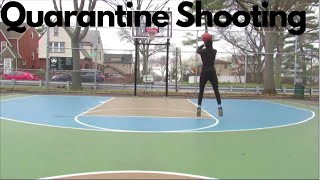 Basketball Quarantine Shooting Drill during Coronavirus