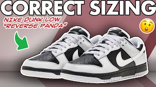 Sizing Guide for Dunk Low Reverse Panda - Watch before ordering the Reverse Panda Lows #shorts