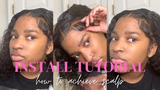 30inch Water Wave Wig Install step-by-step (beginner friendly)