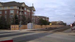 Amtrak # 517 Leads Northbound Hiawatha,Deerfield,Illinois