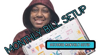 OCTOBER MONTHLY SETUP | WHEN ARE MY BILLS DUE |