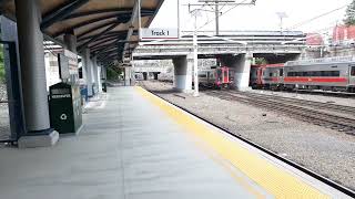 Shoreline East M8 train to New London departing New Haven State St