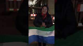 Sierra Leone Refugees against Deportation in Munich, October 2021, Camp Hofmannstraße - Video 1