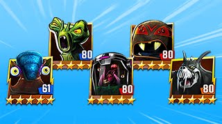 TMNT Legends Justin, Snakeweed, Rahzar, Mutagen Man, Spider Bytez