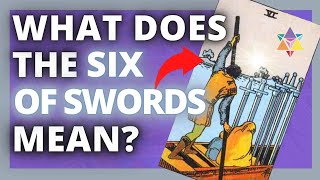 What Does The Six Of Swords Mean? #SHORTS