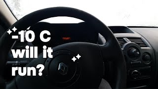 Renault Megane 2: Cold Start at -10°C – Can It Handle the Freezing Temperature?