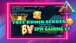 ARK MOBILE FREE ADMIN SERVER 😍🔥||ark||arkmobile||free admin ||#arkmobile @sPnGamingYT