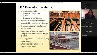 Excavation Support System by Ms. Sadaf Saeed