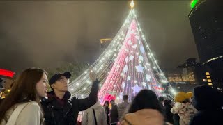 Perayaan natal terbesar di Taiwan || ada pohon natal tertinggi.