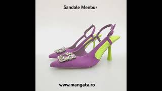 Sandale Menbur Lila Verde Lime de Ocazie pe Mangata.ro