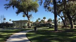 The Villages, Florida. Bike ride stop near southern entrance of Fenney Way