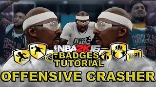 NBA 2K16 | UPDATED | - HOW TO GET OFFENSIVE CRASHER AFTER PATCH 3