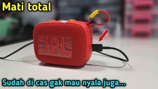 CARA MENGATASI SPEAKER BLUETOOTH JBL Go4 MATI TOTAL DAN TIDAK BISA  DI CAS #jbl #speakerbluetooth