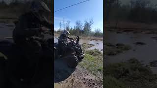 Can-am renegade 800 makes a splash