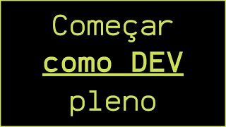 Comecei direto como DEV Pleno | Vinicius Barreto