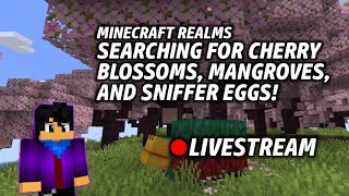 Searching For New Trees and Sniffer Eggs! | Minecraft Realms