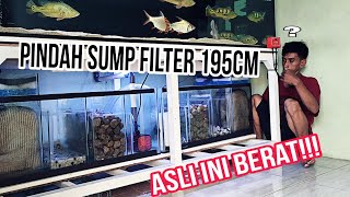 Terpaksa Pindah Sump Filter Jumbo Untuk seting chamber Endapan.