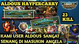 SOLO RANK MAIN ALDOUS DI KASIH HYPER PESTA KILL BOSS + SAVAGE - GAMEPLAY ALDOUS HYPERCARRY!!