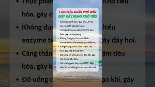 6 Nguyên Nhân Phổ Biến Gây Đầy Bụng Khó Tiêu #duocsihuongtra #suckhoe #shorts