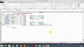 How to use sum, sumif and sumifs in MS Excel