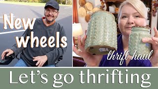 Thrift With Me | Goodwill Thrift Haul | Porto Mobility Wheelchair | Mobile Home Decor