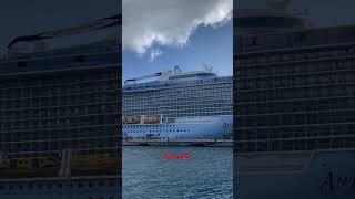 Royal Caribbean Anthem of the seas ducked in Saint Thomas US Virgin Islands #carribean#island#travel