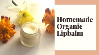 Organic homemade lip balm