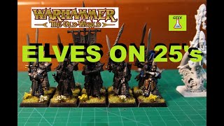 High Elves on 25mm Bases WHTOW