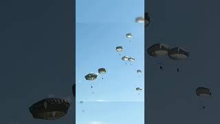 NATO Troops in HUGE Parachute Drop #shorts